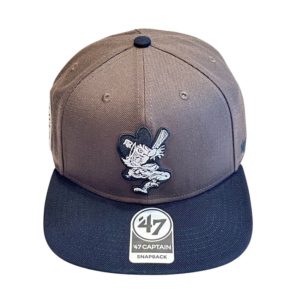 Detroit Tigers Coked Out Tiger Banned Logo '47 Captain Snapback Brown NEW
